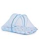 Carerio Baby Mosquito Net Penguin Printed Bed with Pillow - Blue