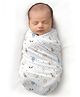 Carerio's Baby Wrapper Ultra-Soft, Breathable & Stretchy Baby Wrap for Newborns & Infants - Sleepy Safari Design Printed