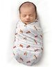 Carerio's Baby Wrapper Ultra-Soft, Breathable & Stretchy Baby Wrap for Newborns & Infants - Cloudy Skies Design Printed