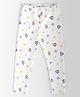 Nautinati Cotton Lycra Mickey & Friends Featuring Minnie Mouse Printed Leggings - Mint