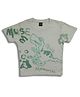 Sportking Cotton Half Sleeves Crocodile Printed Tee - Pista Green