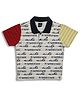 Sportking Cotton Blend Half Sleeves Cars Printed Polo Tee - White