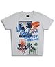 Sportking Cotton Blend Half Sleeves Palm Trees Printed Tee - White