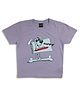 Sportking Cotton Half Sleeves Dog Printed Tee - Lavender
