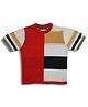 Sportking Cotton Half Sleeves Colour Blocked Tee - Red