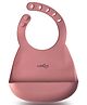 CUBKINS Bib for Babies, Infants & Toddlers | Lightweight | Travel Friendly | Adjustable | Safe & Sturdy | 100% Silicone | BPA Free, Food Grade, FDA Approved | Easy to Clean (Raspberry)