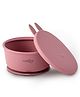 CUBKINS Bowl for Babies, Infants & Toddlers with Suction Base & Fun Lid | BPA Free, Food Grade, FDA Approved | Strong Suction | Washable & Reusable (Raspberry)