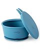 CUBKINS Bowl for Babies, Infants & Toddlers with Suction Base & Fun Lid | BPA Free, Food Grade, FDA Approved | Strong Suction | Washable & Reusable (Blue Olive)