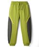 Pine Kids Knit Full Length Cut & Sew Lounge Pant with Text Print - Olive Green
