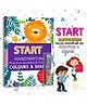 Start Handwriting Practice Colors and Shapes Writing Books English Language - Letter Word and Sentence Writing Practice illustrated Book, Fun and Educational - Language-English