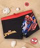 Yellow Bee Marvel Featuring Spiderman Printed Swim Shorts - Red & Black