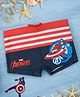 Yellow Bee Marvel Avengers Featuring Captain America Printed Swim Shorts - Red & Navy Blue