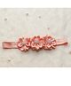 BABY Charm Floral Applique Detailed Stones Embellished Headband - Peach