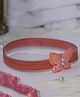 BABY Charm Pearls Embellished Butterfly Applique Detailed Headband - Orange