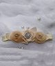 BABY Charm Diamond Embellished Net Floral Applique Detailed Headband - Cream