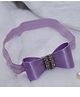 BABY Charm Stones Embellished Bow Applique Detailed Headband - Purple