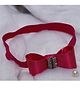 BABY Charm Stones Embellished Bow Applique Detailed Headband - Dark Pink