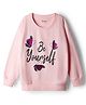 Honeyhap Premium  100% Cotton Knit Full Sleeves Pullover Sweatshirt With Bio Finish & Text Print - Mary's Rose