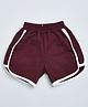 Kiwi Cotton Side Taped Shorts - Purple
