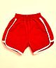 Kiwi Cotton Side Taped Shorts - Red