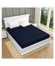 ZAHYA Waterproof Terry Cotton Mattress Protector King Size -78x72 inch - Navy Blue