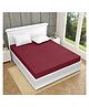 ZAHYA Waterproof Terry Cotton Mattress Protector King Size -78x72 inch -Maroon