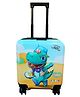 Zikku Kids Travel Trolley Bag, Hard Polycarbonate Case, Light Weight, 360 Degree Wheeling System, Suitcase for Kids - -Skate Dino