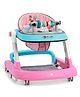 Power Puff Girls 2 in 1 Baby Walker with Anti Fall Protection & Adjustable Height Without Foot Mat - Pink