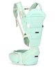 Babyhug Snuggle Bloom 8 in 1 Baby Carrier with Hip Seat - Sea Green| Ideal for Carrying 3.6-15 kg Babies Aged 5-36 months| Optimal Weight Distribution| Adjustable Safety Buckle| Breathable Fabric