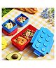 Asera Kids Lunch Box Set  Stackable Containers with Lids, Fun & Colorful Design for School, Picnic & Snacks  BPA-Free, Easy to Clean, Durable Food Storage for Boys & Girls