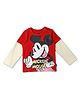 Nautinati Cotton Mickey & Friends Featuring Full Sleeves Mickey Mouse Printed Tee - Red