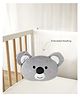 Mi Arcus Koala Face Zuzu Premium Soft Cushion for Kids Grey-33x50 cm