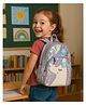 Mi Arcus Rectangular Shape Backpack for Preschool | Kindergarden | K.G-1 | K.G-2| School Picnic Travel Bag for Kids- Silver- Height 12 Inches