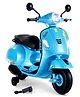 Vespa Kids Battery Operated Self Driven RideOn Scooter with Light & Music-Blue| Rechargeable Battery| Toy for 2 to 6 Yrs Boy & Girl| Balance Wheels| Comfortable Seat| Foot Accelerator| Activity Gift