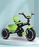 Kids Tricycle with Adjustable Seat Belt - Teal Blue & Green| Rear Storage Basket| High Backrest| Non-Slip Pedals & Smooth Wheels| Toy for 2+ Yrs Boys & Girls| Activity Gifting Option