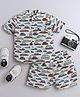 The Magic Wand Cotton Half Sleeves Cars Printed Shirt & Coordinating Shorts Set - Multi Colour
