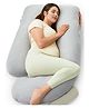 Momcozy G Shaped Cooling Fabric Pregnancy Pillow Maternity Accessory White
