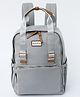 Bonfino Bambino Luxe Smart Multipurpose Diaper Backpack with Diaper Changing Mat| Adjustable Padded Shoulder Strap| Insulated Bottle Pouches| Secret Back Pouch| Wipes Dispense - Grey