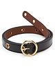 Childway Solid Round Shaped Belt - Black