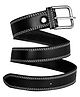 Childway Embroidered Square Shaped Belt - Black