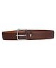 Childway Solid Square Shaped Belt - Dark Brown