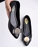 Shoetopia Abstract Designed Ballerinas - Black