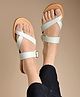 Shoetopia Strap Detailed Buckle Closure Sandals - Green