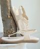 Shoetopia Floral Designed Sandals - Cream