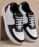 Shoetopia Colour Blocked Lace Up Shoes - Black & White