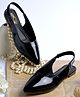 Shoetopia Solid Mule Sandals - Black