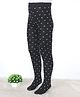 Pine Kids Knit Printed Tights - Black