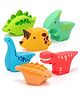 YAMAMA 6 Pcs Squishy Dinosaur Baby Bath Toys For Kids Floating Rubber Bath Toy  Shower Animal Toys for Toddlers Baby Beach Time Toys - Multicolor