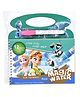 Ice Princess Reusable Magic Water Book With Magic Water Pen for Kids 2-5years Drawing Water Coloring Books for Kids - English