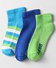 Pine Kids Cotton Knit Ankle Length Designed Socks Pack Of 3 (Colour May Vary)